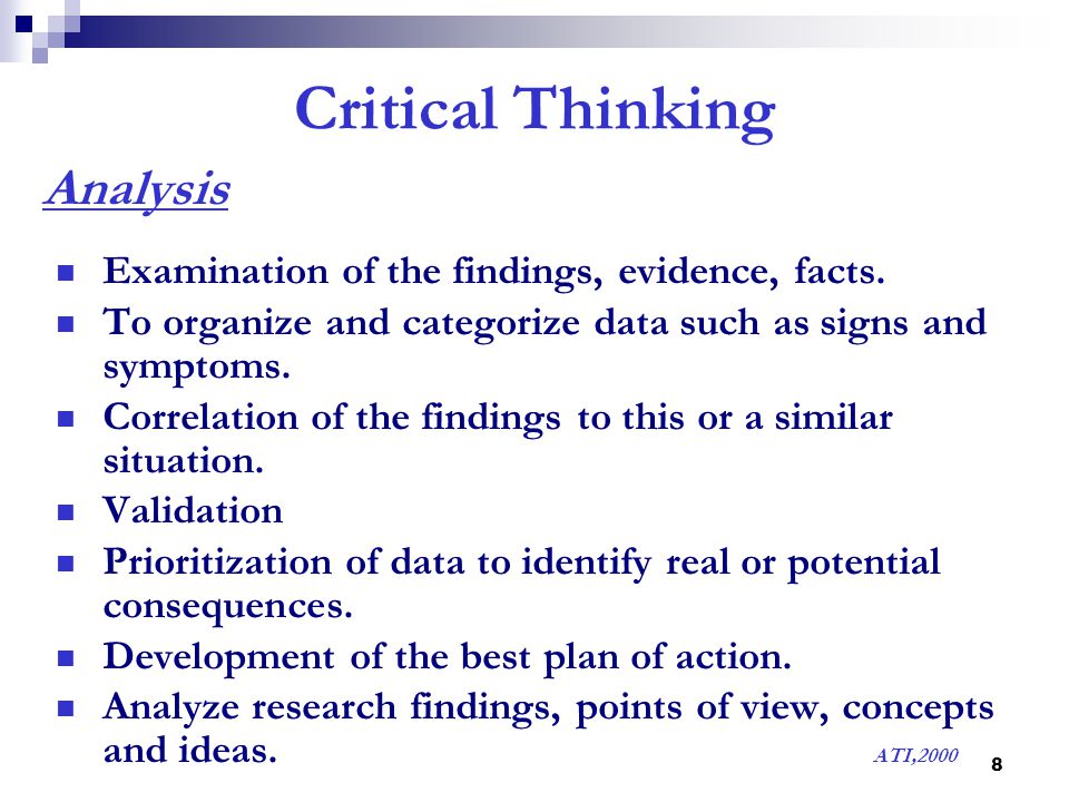 Analytical critical thinking